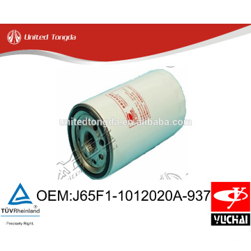 J65F1-1012020A-937 Filtro de aceite original Yuchai YC4E para motor de camión chino